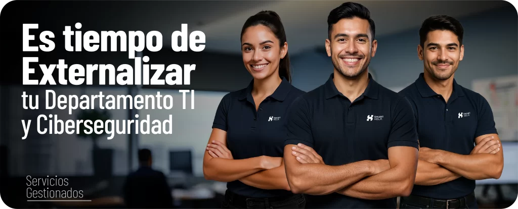 Equipo de Smart Help invitando a externalizar el departamento TI y ciberseguridad con servicios gestionados